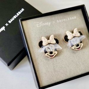 BaubleBar x Disney Minnie Mouse Wedding Earrings
